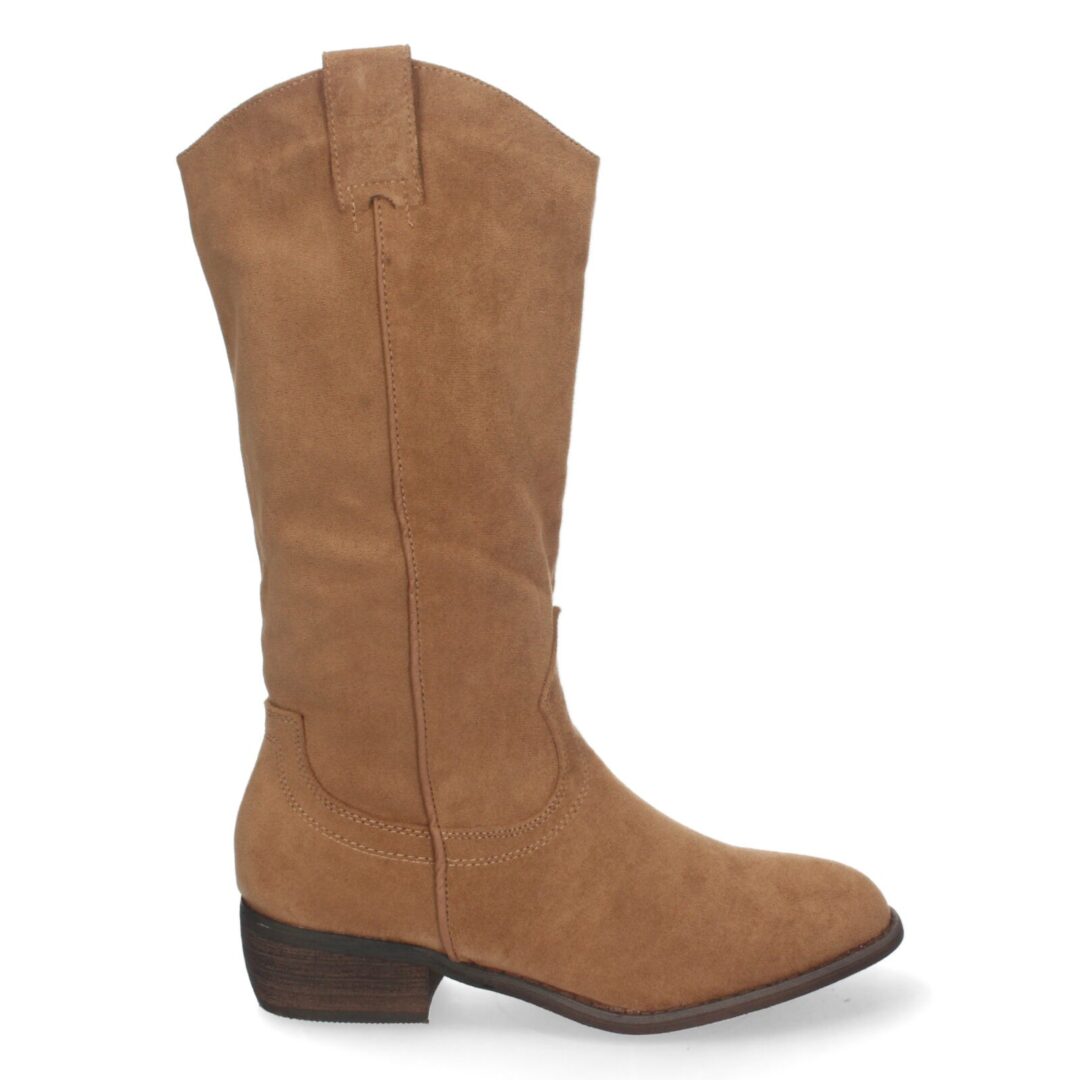 Botas de mujer color camel con tacón bajo - 10y20 Only Woman