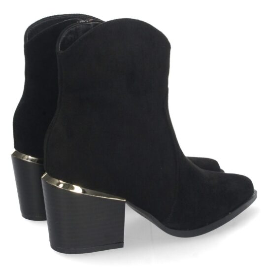 Botín corto cowboy negro - Imagen 4