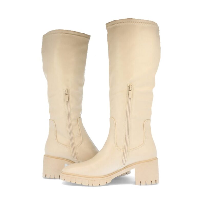 Detalle botas beige con cremallera lateral - 10y20 Only Woman