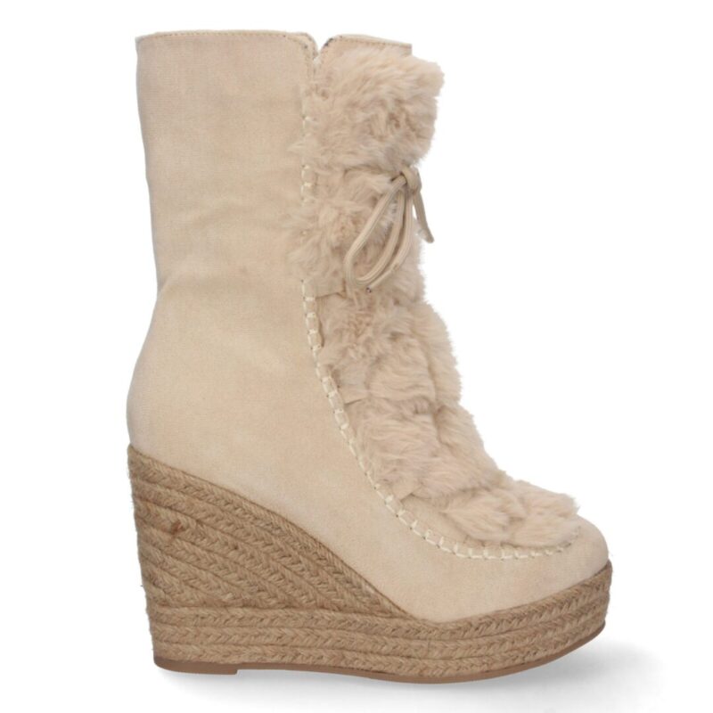 Bota cuña esquimal beige - Imagen 2