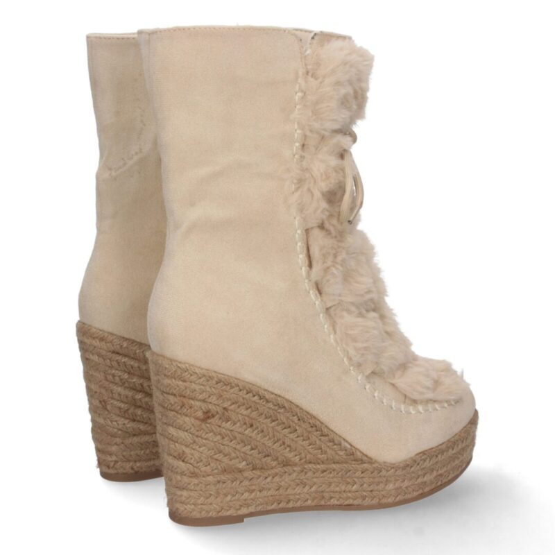 Bota cuña esquimal beige - Imagen 4