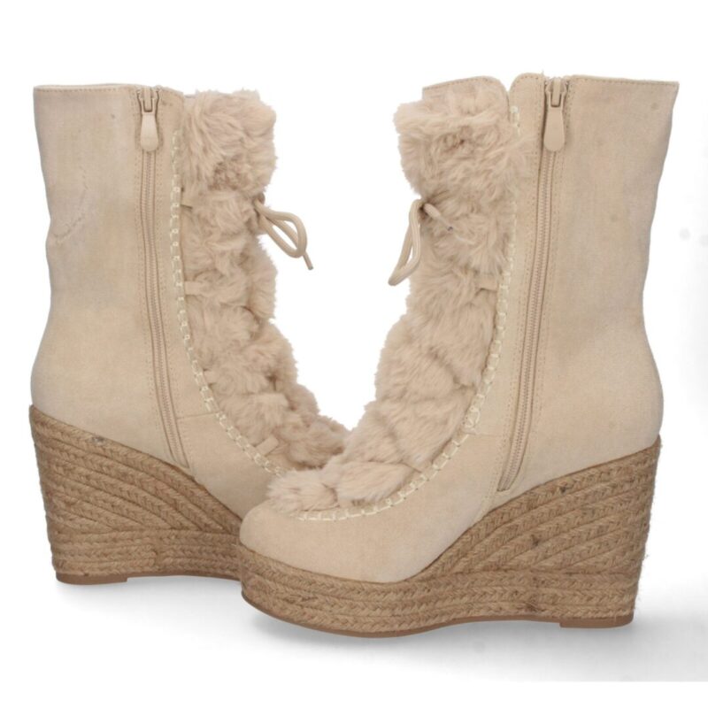 Bota cuña esquimal beige - Imagen 5