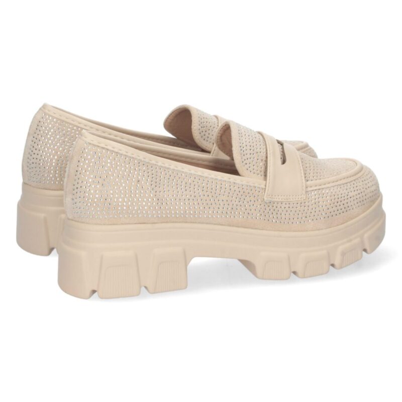 Mocasín brillos beige - Imagen 4