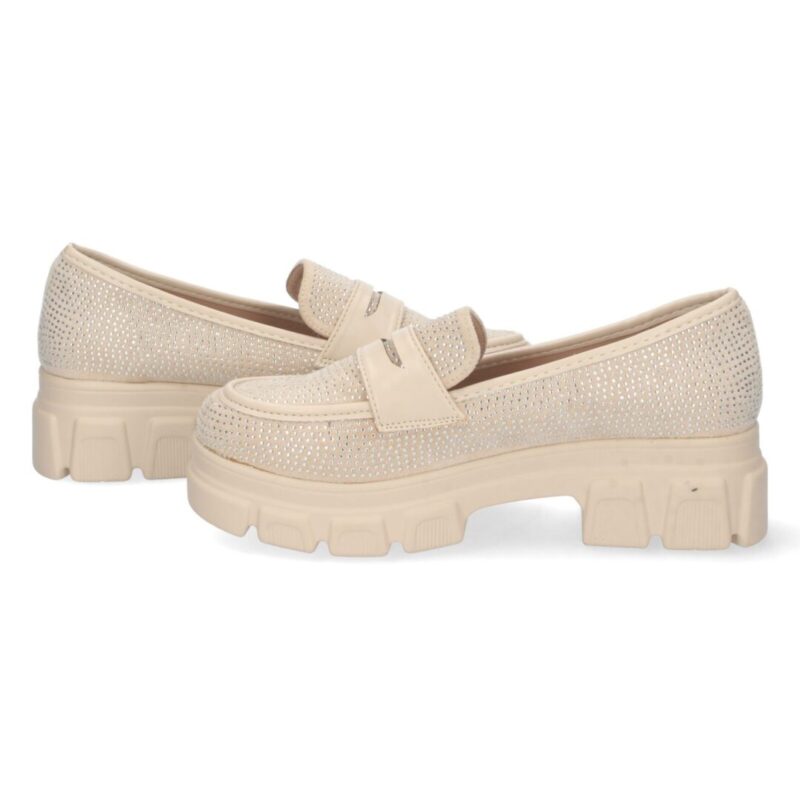Mocasín brillos beige - Imagen 5