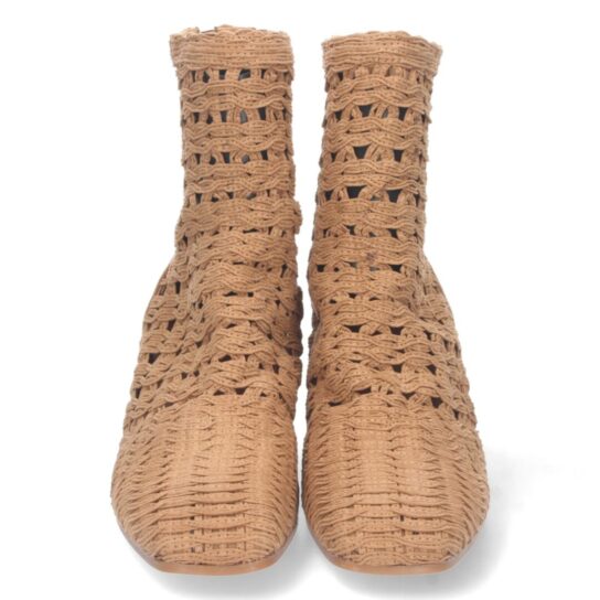 Botín trenzado camel - Imagen 3