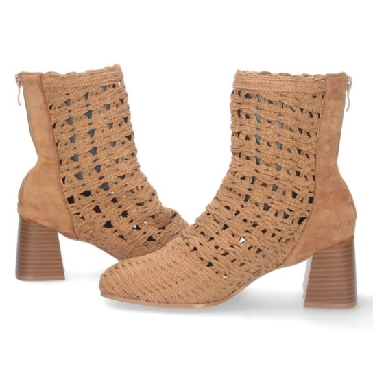Botín trenzado camel - Imagen 5