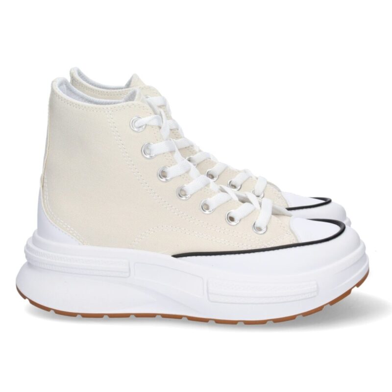 Bamba abotinada tipo converse beige