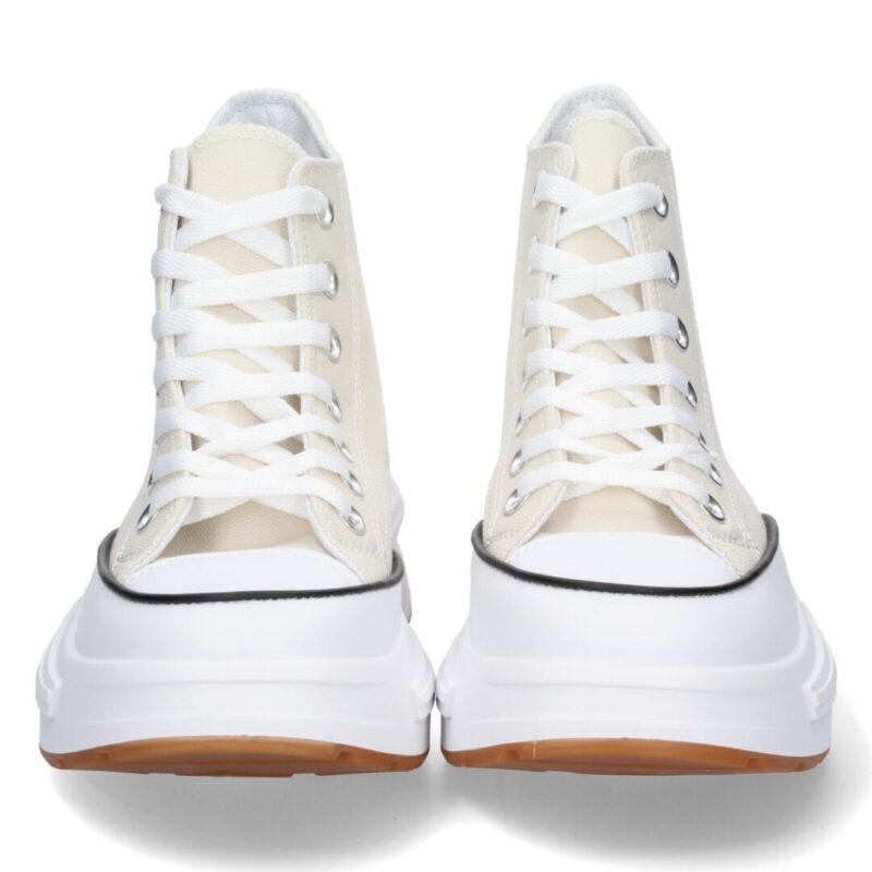 Bamba abotinada tipo converse beige - Imagen 3