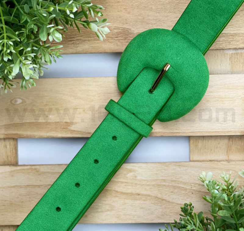 Vista de cinturón verde lima