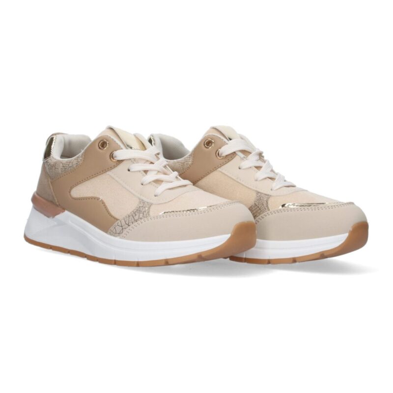 Deportiva antelina beige