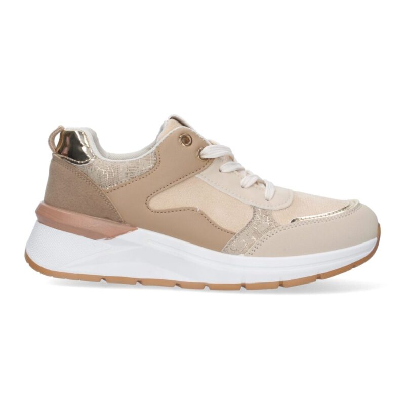 Deportiva antelina beige - Imagen 2