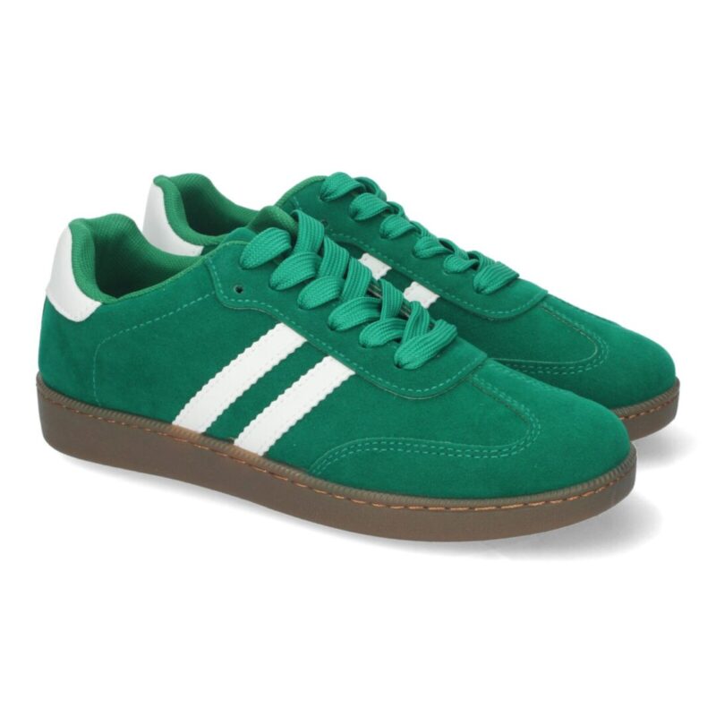 Zapatilla tipo samba verde