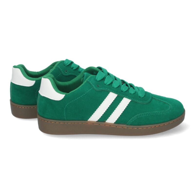 Zapatilla tipo samba verde - Imagen 2