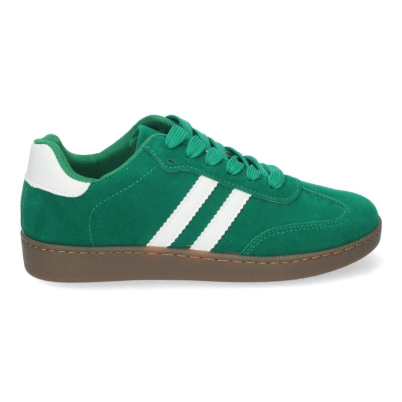 Zapatilla tipo samba verde - Imagen 4