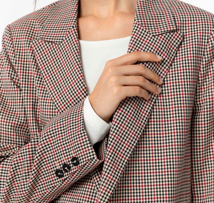 Blazer cuadros mujer - 10y20 Only Woman