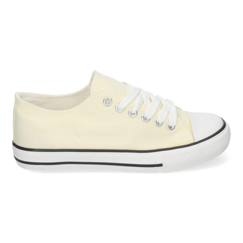 Zapatillas bamba beige lateral - 10y20 Only Woman