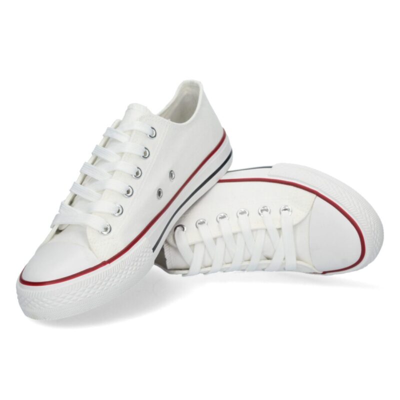 Zapatillas blancas con cordones - 10y20 Only Woman