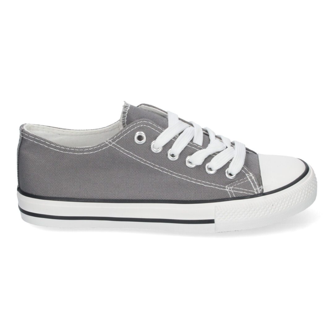 Bambas lona gris mujer - 10y20 Only Woman