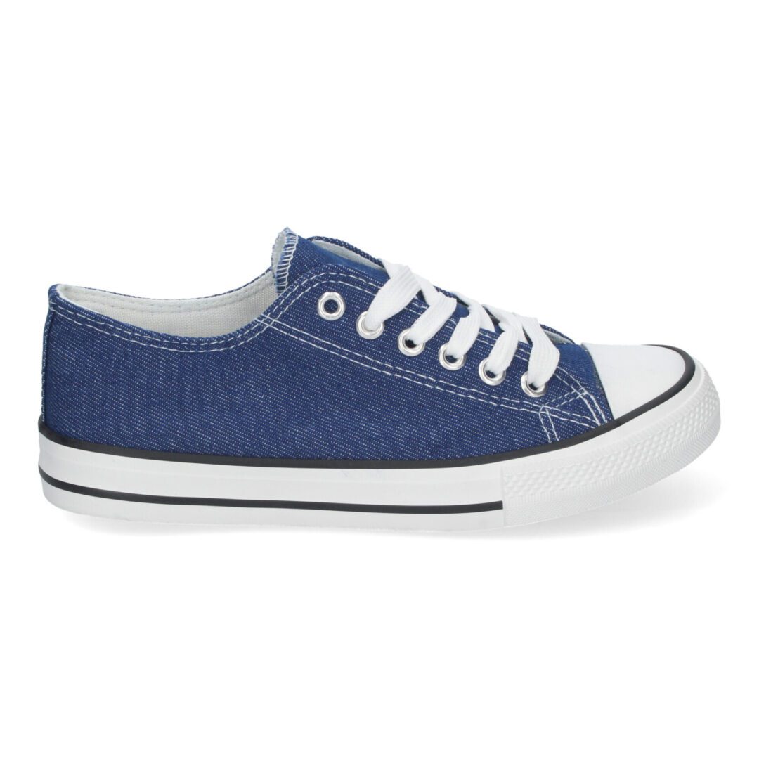 Zapatillas jeans estilo bamba lateral- 10y20 Only Woman