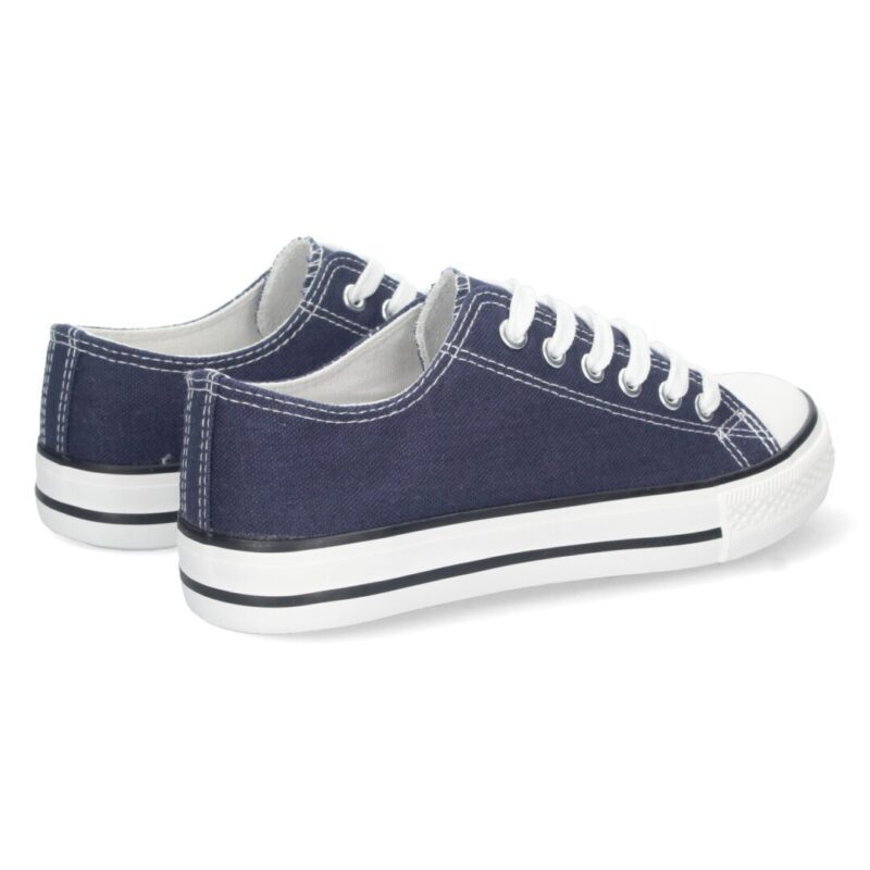 Bambas lona azul marino suela goma 2´5 cm - 10y20 Only Woman