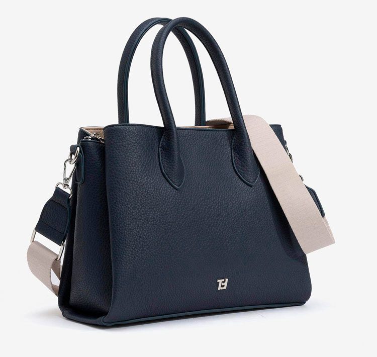 Bolso de mano para mujer azul con doble asa - 10y20 Only Woman