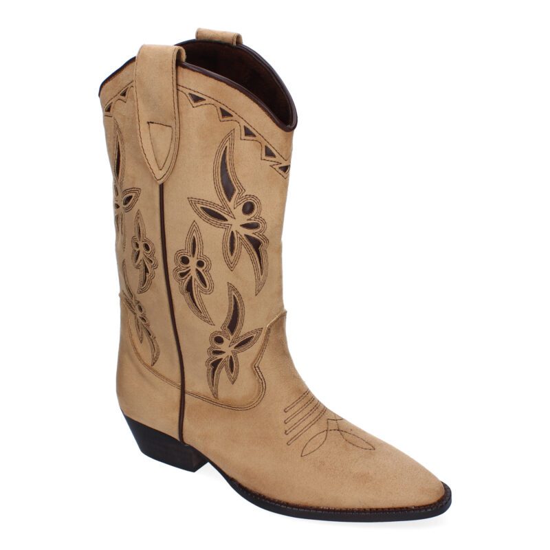 botas camel de serraje - 10y20 Only Woman