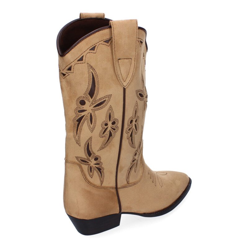 botas camel con cremallera lateral - 10y20 Only Woman