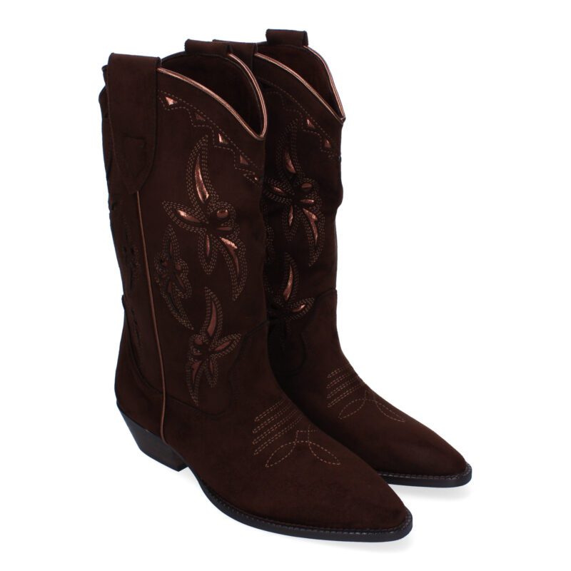 botas cowboy marrones - 10y20 Only Woman