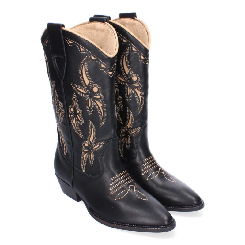 botas cowboy negras - 10y20 Only Woman