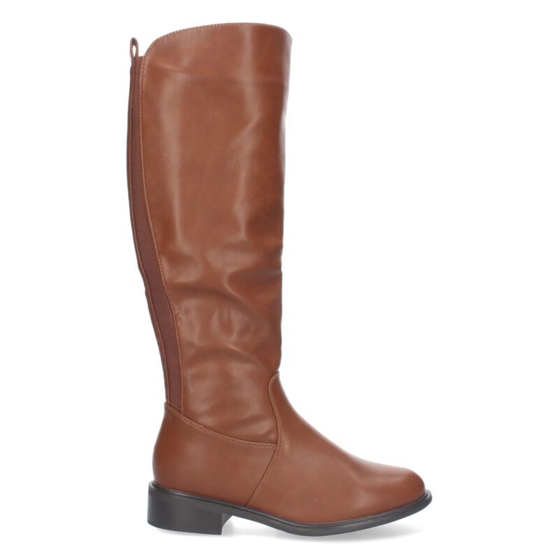 Botas Altas Planas Mujer Camel - 10y20 Only Woman