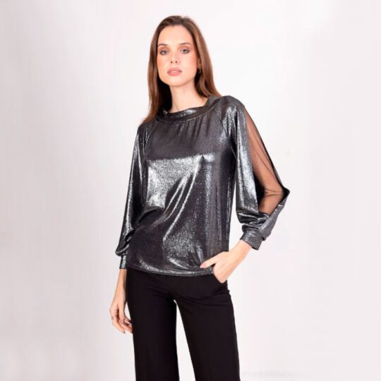 Blusa plateada fiesta - 10y20 Only Woman