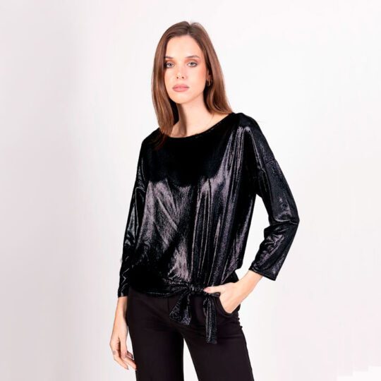 Blusa negro metalizado - 10y20 Only Woman