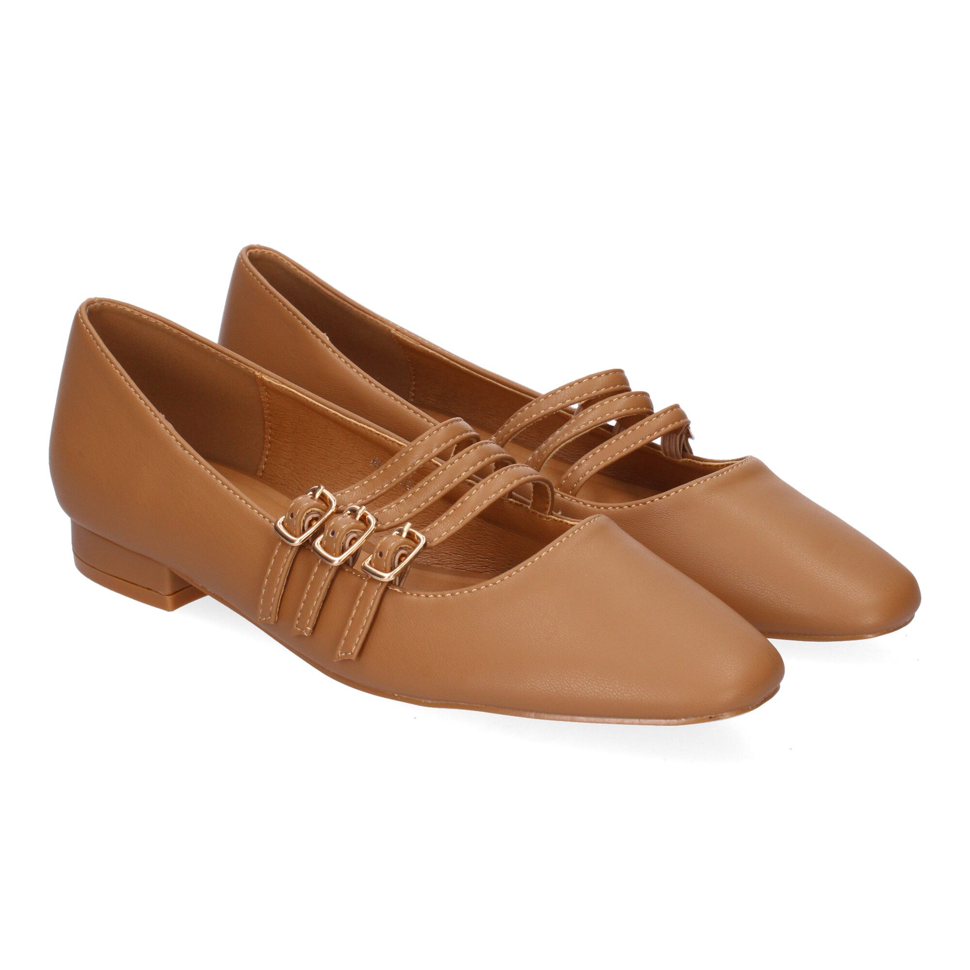 Zapato de Mujer Estilo Merceditas camel