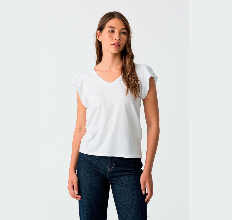 look casual con camiseta blanca Tiffosi - 10y20 Only Woman