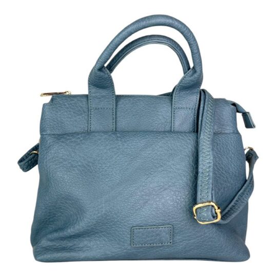 bolso polipiel azul con bolsillo delantero -10y20 Only Woman