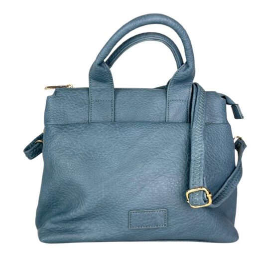 bolso polipiel azul con bolsillo delantero -10y20 Only Woman