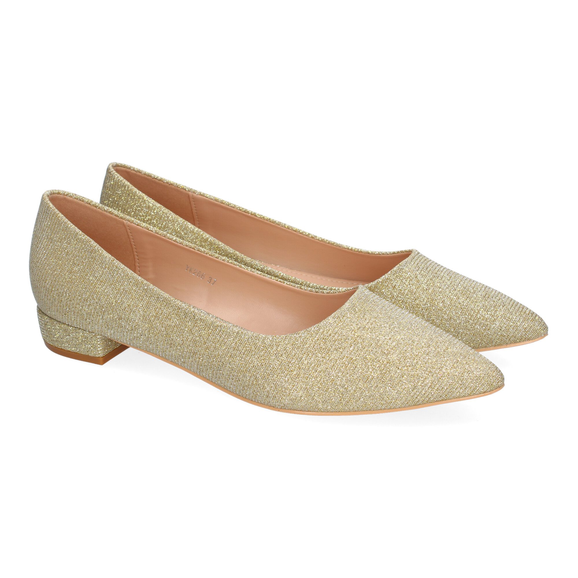 Zapato de Mujer tipo Bailarina Francesita oro