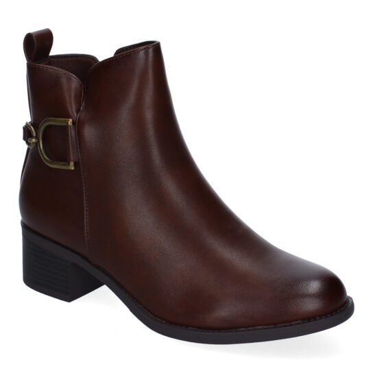 Botines con hebilla marrón - Imagen 3