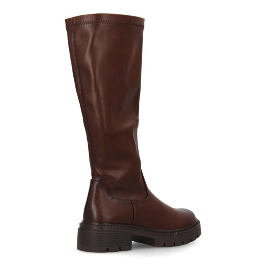 Botas altas suela de goma marrón - Imagen 4