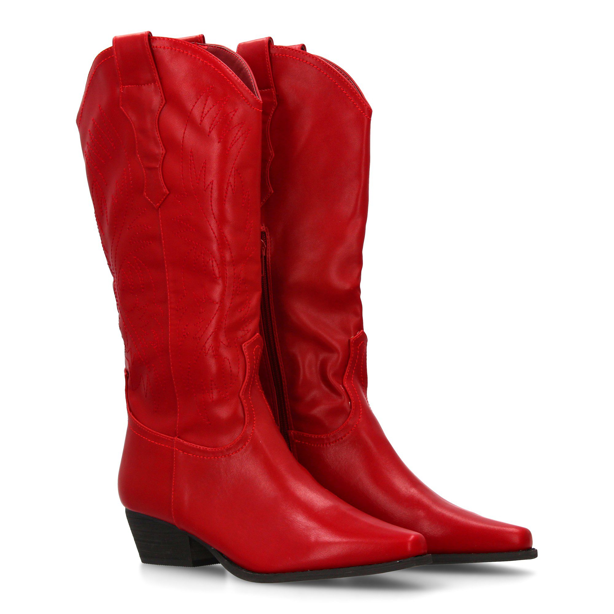 Bota campera cowboy rojo
