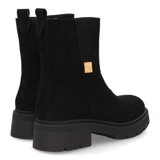 Botines de antelina negro con detalle metálico - Imagen 5