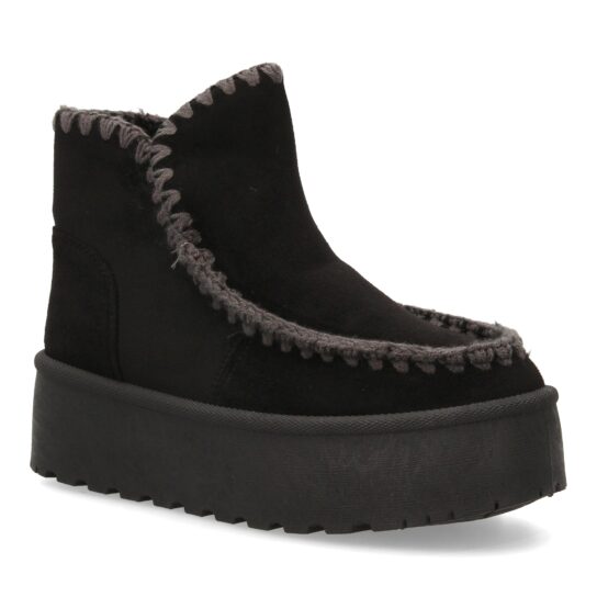 Botín australiano con costuras negro - Imagen 3