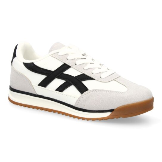 Zapatilla estilo retro blanco - Imagen 3