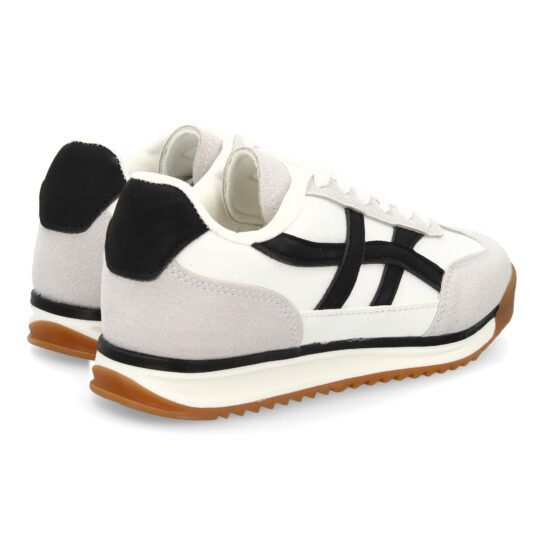 Zapatilla estilo retro blanco - Imagen 5