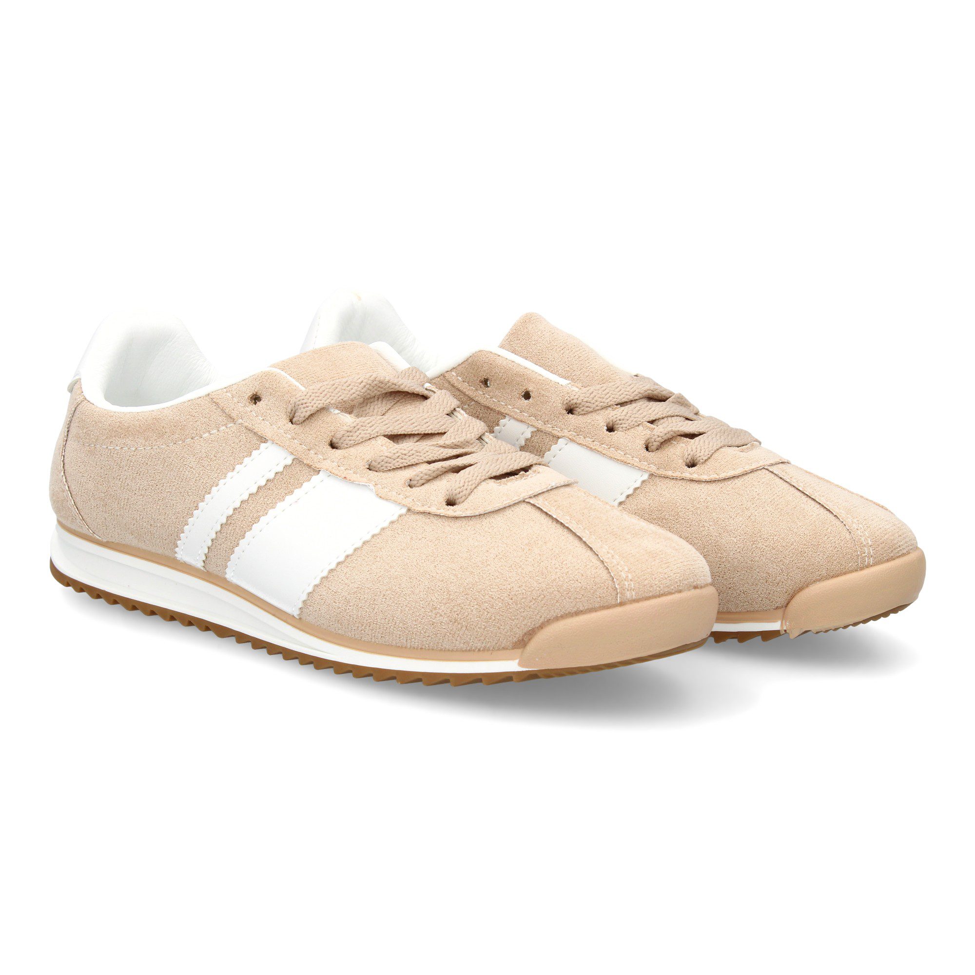 Deportiva estilo retro beige