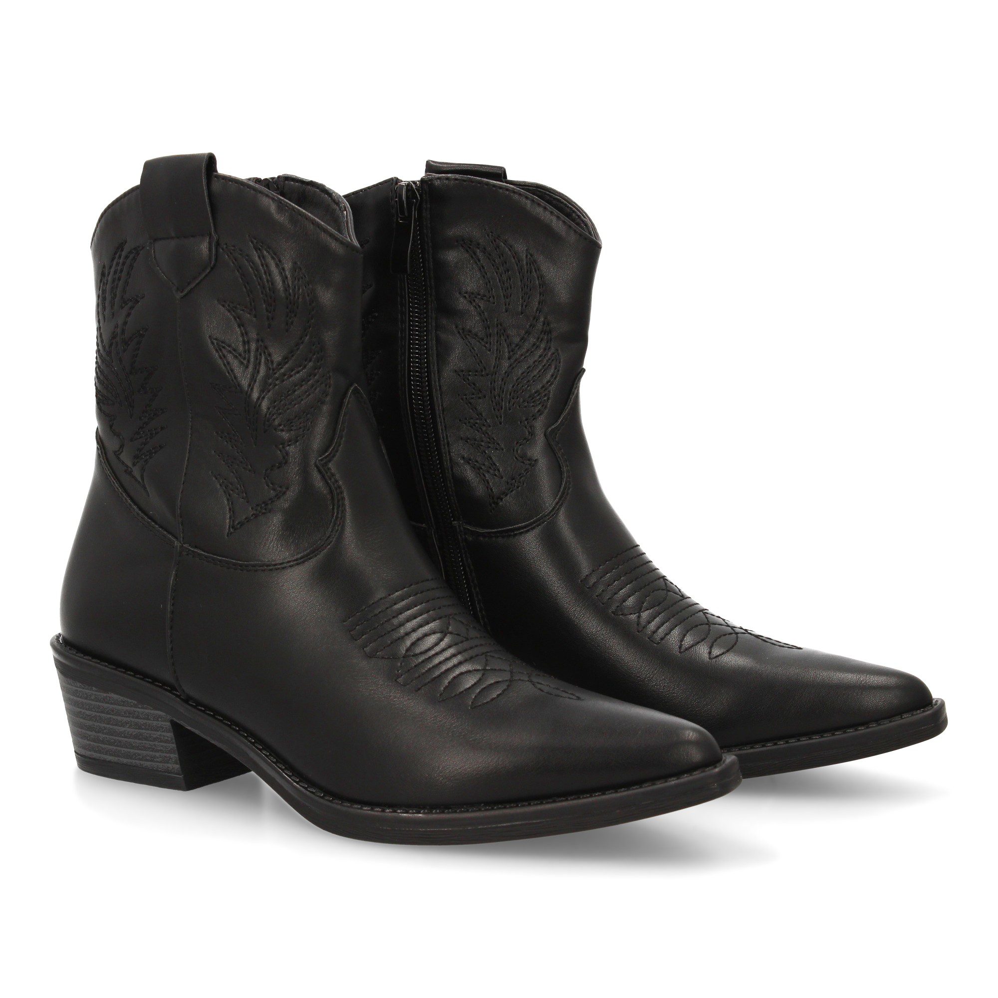Botines cowboy negros