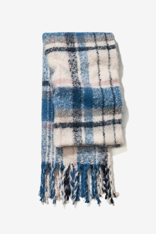Bufanda de cuadros azul Vilanova