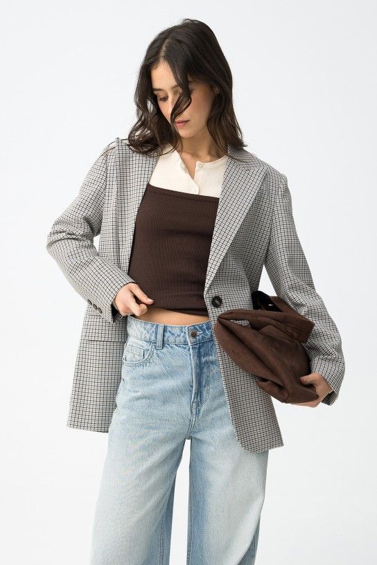 Americana estampada azul Tiffosi