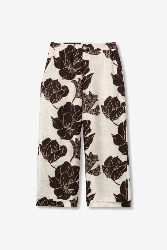Pantalón ancho estampado floral Tiffosi