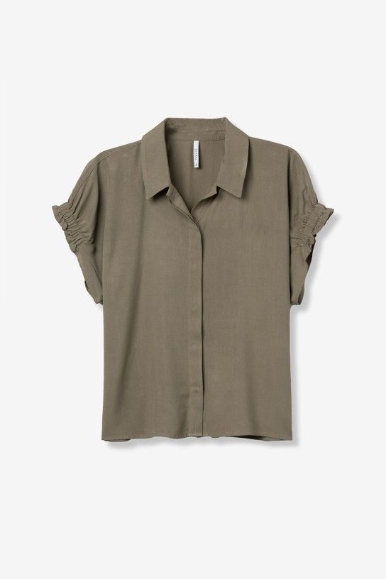 Blusa verde de manga corta Tiffosi